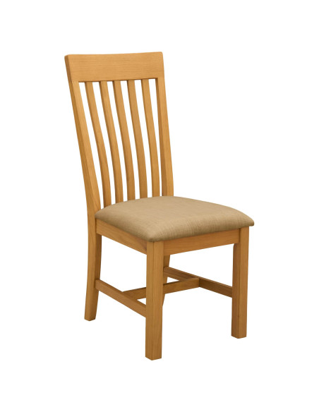 Set da pranzo 5 pz Beige Legno di Quercia Massello
