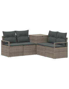 Set di divani 5 pz Grigio e Grigio Scuro 2