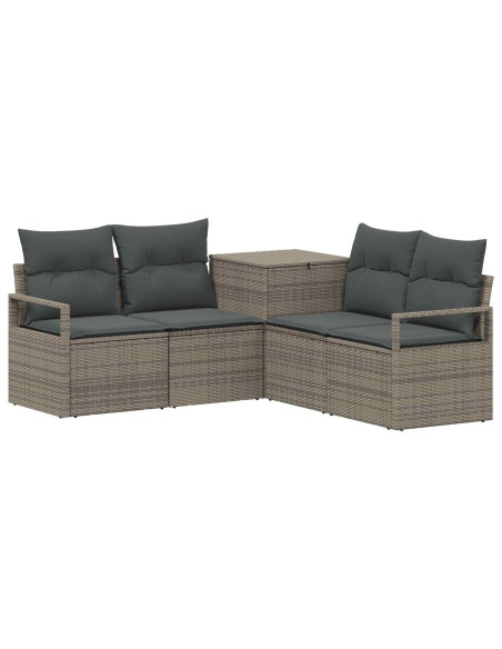 Set di divani 5 pz Grigio e Grigio Scuro