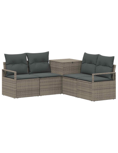 Set di divani 5 pz Grigio e Grigio Scuro