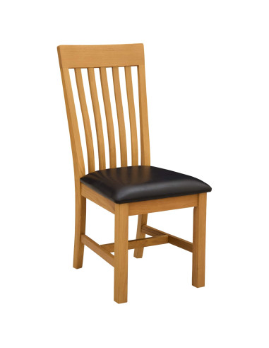 Set da pranzo 4 pz Nero Legno di Quercia Massello