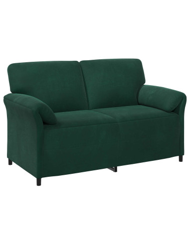 Set di divani 2 pz Verde Scuro Velluto