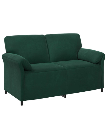 Set di divani 2 pz Verde Scuro Velluto