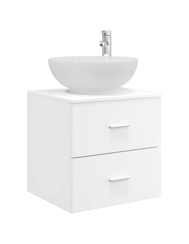 Set di mobili per il bagno 3 pz Bianco 49,5 x 44,5 x 65 cm