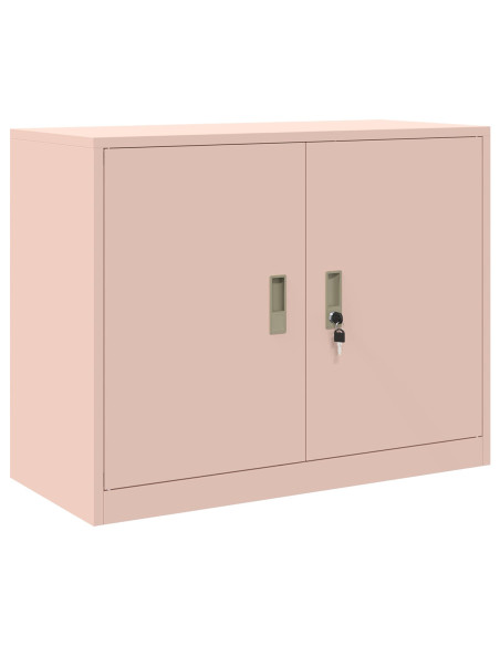 Armadio 2 pz Rosa 90 x 40 x 160 cm Acciaio Bloccabile