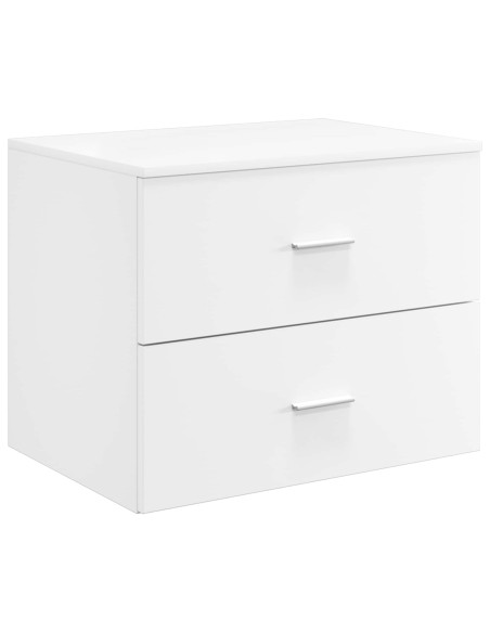 Set di mobili per il bagno 3 pz Bianco 49,5 x 44,5 x 66 cm