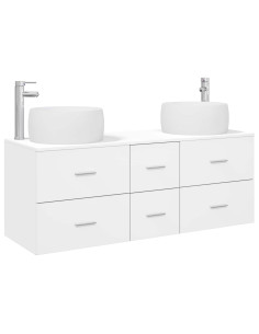 Set di mobili per il bagno 3 pz Bianco 49,5 x 44,5 x 66 cm 2