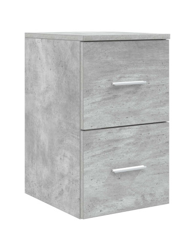 Set di mobili per il bagno 3 pz Grigio Cemento