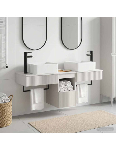 Set di Armadi da Bagno 3 pz Bianco 53 x 35 x 39 cm
