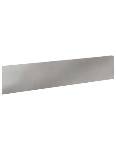 Bordura per Prato 10 pz 100 x 22 cm Acciaio Argento