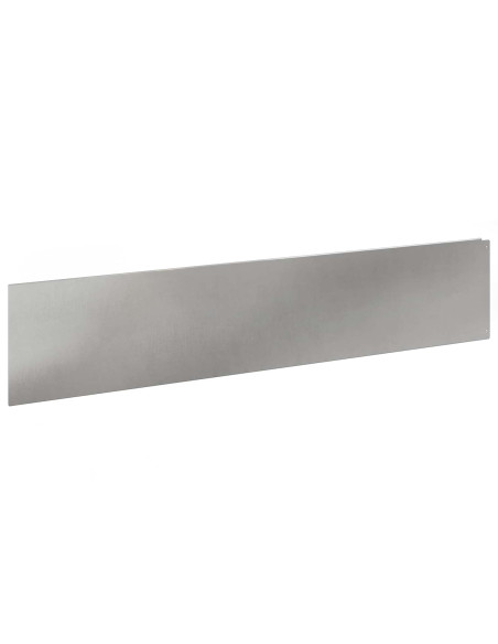 Bordura per Prato 10 pz 100 x 22 cm Acciaio Argento