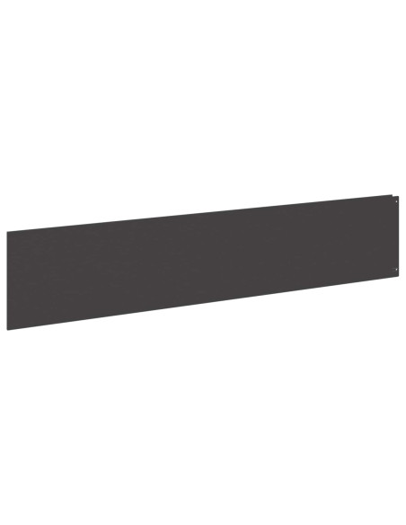 Bordura per Prato 10 pz 100 x 22 cm Acciaio Nero