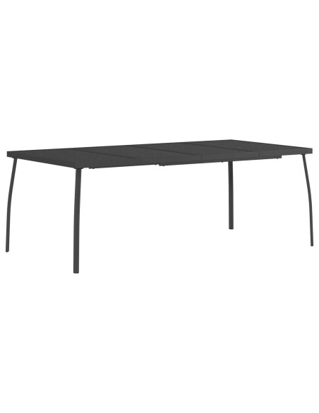 Set da pranzo 9 pz Antracite Acciaio