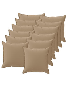 Federa 12 pz HOUTEN Tortora 40 x 40 cm Poliestere