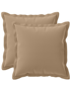 Federa 2 pz HOUTEN Tortora 40 x 40 cm Poliestere