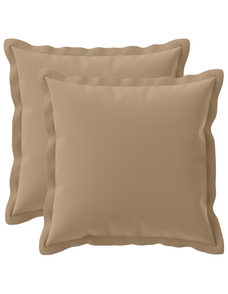 Federa 2 pz HOUTEN Tortora 40 x 40 cm Poliestere