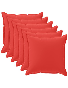 Federa 6 pz HOUTEN Rosso 40 x 40 cm Poliestere