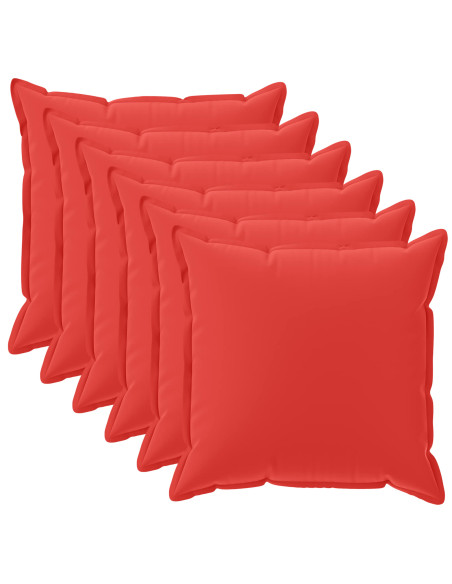 Federa 6 pz HOUTEN Rosso 40 x 40 cm Poliestere