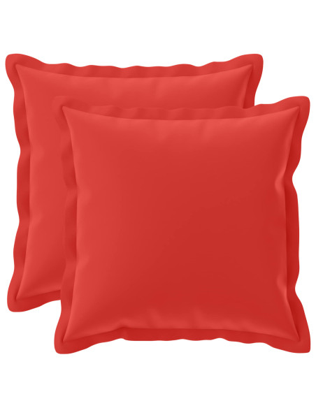 Federa 2 pz HOUTEN Rosso 40 x 40 cm Poliestere