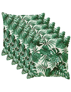 Federa 6 pz HOUTEN Motivo a Foglie 40 x 40 cm Poliestere