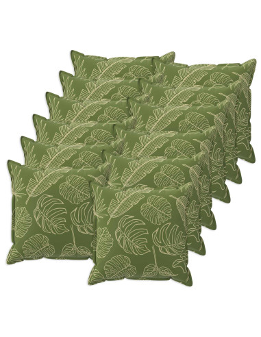 Federa 12 pz HOUTEN Design a foglia 40 x 40 cm Poliestere