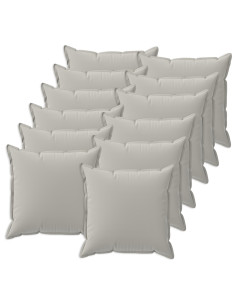 Federa 12 pz HOUTEN Grigio 40 x 40 cm Poliestere