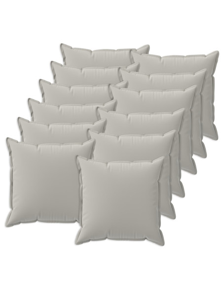 Federa 12 pz HOUTEN Grigio 40 x 40 cm Poliestere