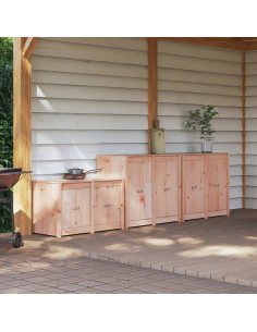 Mobile da cucina da esterno MEPPEL 3 pz Bianco