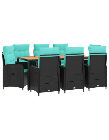 Set da pranzo per esterni 9 pz
