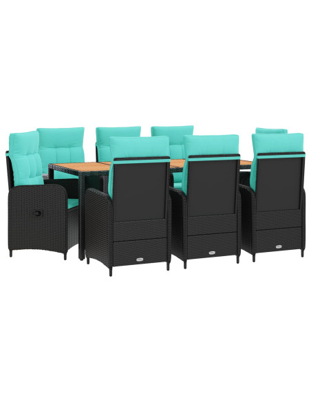 Set da pranzo per esterni 9 pz
