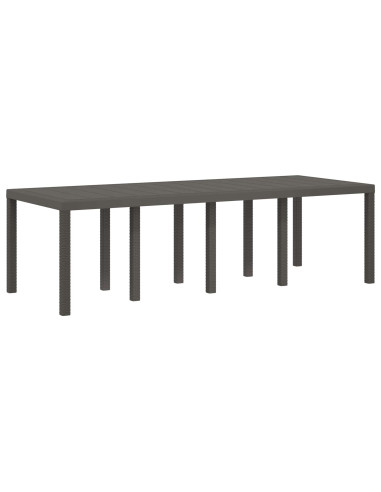 Set da Pranzo per Giardino 11 pz Grigio chiaro e Tortora PP