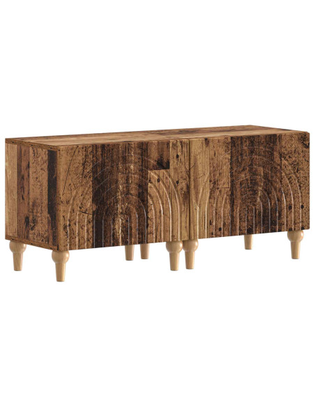 Mobile TV LED a 3 pezzi Legno antico Legno ingegnerizzato