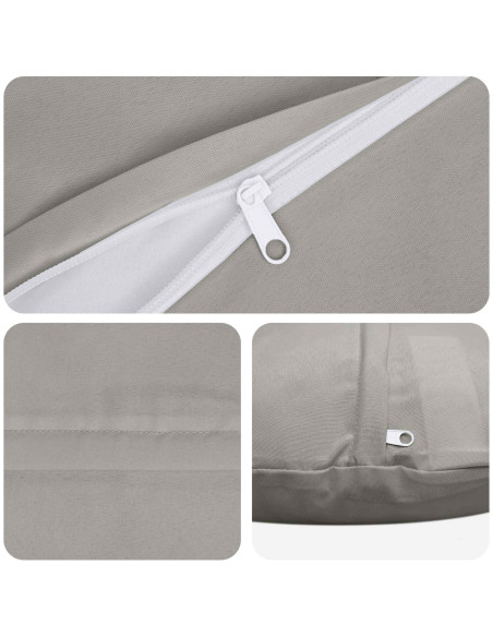 Federa 2 pcs HEERLEN Grigio Ø 50 cm Poliestere
