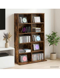 Mobile per CD Rovere Fumo 65 x 23,5 x 97,5 cm