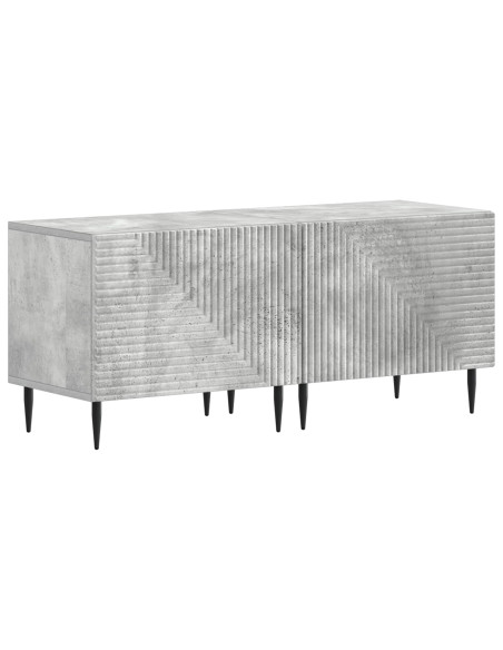 Mobile TV LED a 3 pezzi Grigio Cemento Legno ingegnerizzato