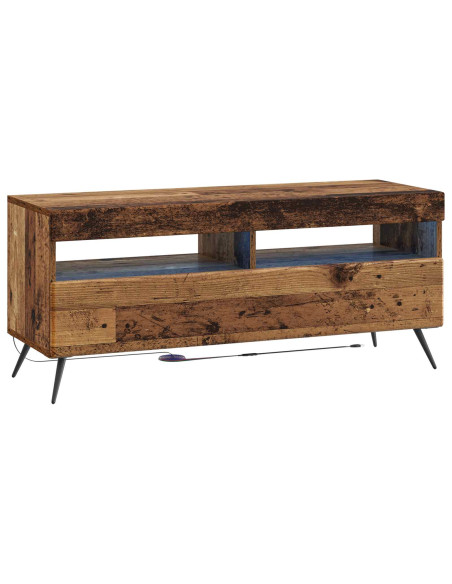 Mobile TV LED a 5 pezzi Legno antico Legno ingegnerizzato