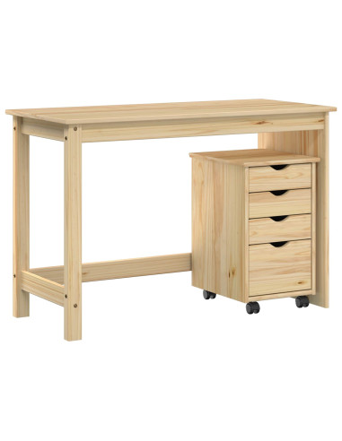 Set di Scrivania e Armadietto 2 pz Marrone