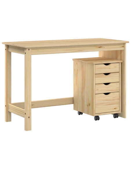 Set di Scrivania e Armadietto 2 pz Marrone