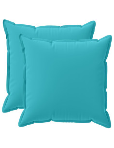 Federa 2 pz HOUTEN Turchese 80 x 80 cm Poliestere