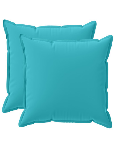 Federa 2 pz HOUTEN Turchese 80 x 80 cm Poliestere