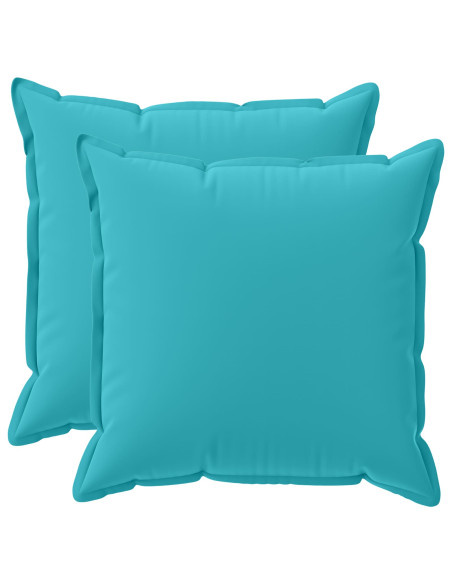 Federa 2 pz HOUTEN Turchese 80 x 80 cm Poliestere