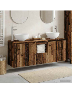 Set di Armadi da Bagno 3 pz Legno antico 49,5 x 41 x 64,5 cm