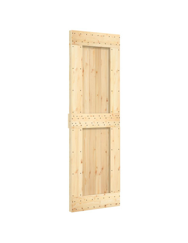 Porta scorrevole Naturale e Bianco 70 x 210 cm