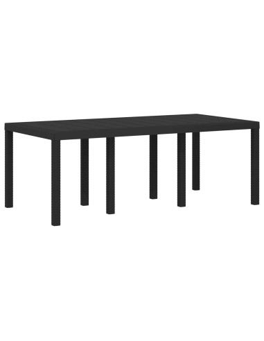 Set da Pranzo per Giardino 9 pz Antracite e Crema PP