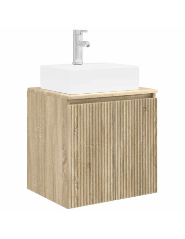 Set di Armadi da Bagno 3 pz Rovere Sonoma 49,5 x 41 x 62,5 cm