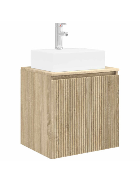 Set di Armadi da Bagno 3 pz Rovere Sonoma 49,5 x 41 x 62,5 cm