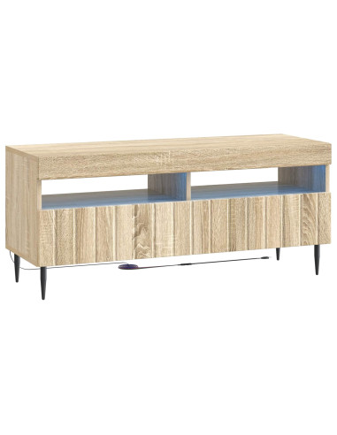 Mobile TV LED a 5 pezzi Rovere Sonoma Legno ingegnerizzato