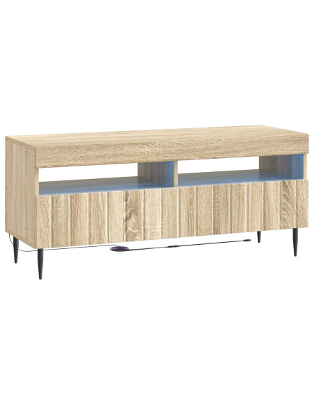 Mobile TV LED a 5 pezzi Rovere Sonoma Legno ingegnerizzato