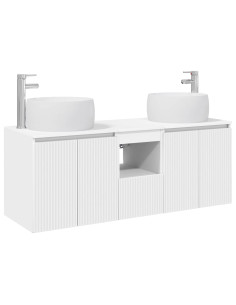 Set di Armadi da Bagno 3 pz Bianco 49,5 x 44,5 x 66 cm 2