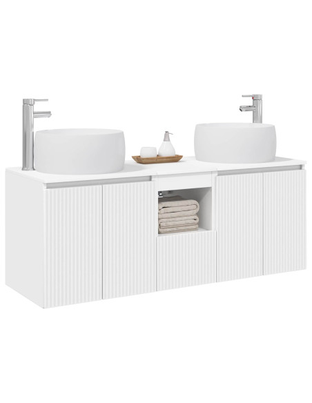 Set di Armadi da Bagno 3 pz Bianco 49,5 x 44,5 x 66 cm